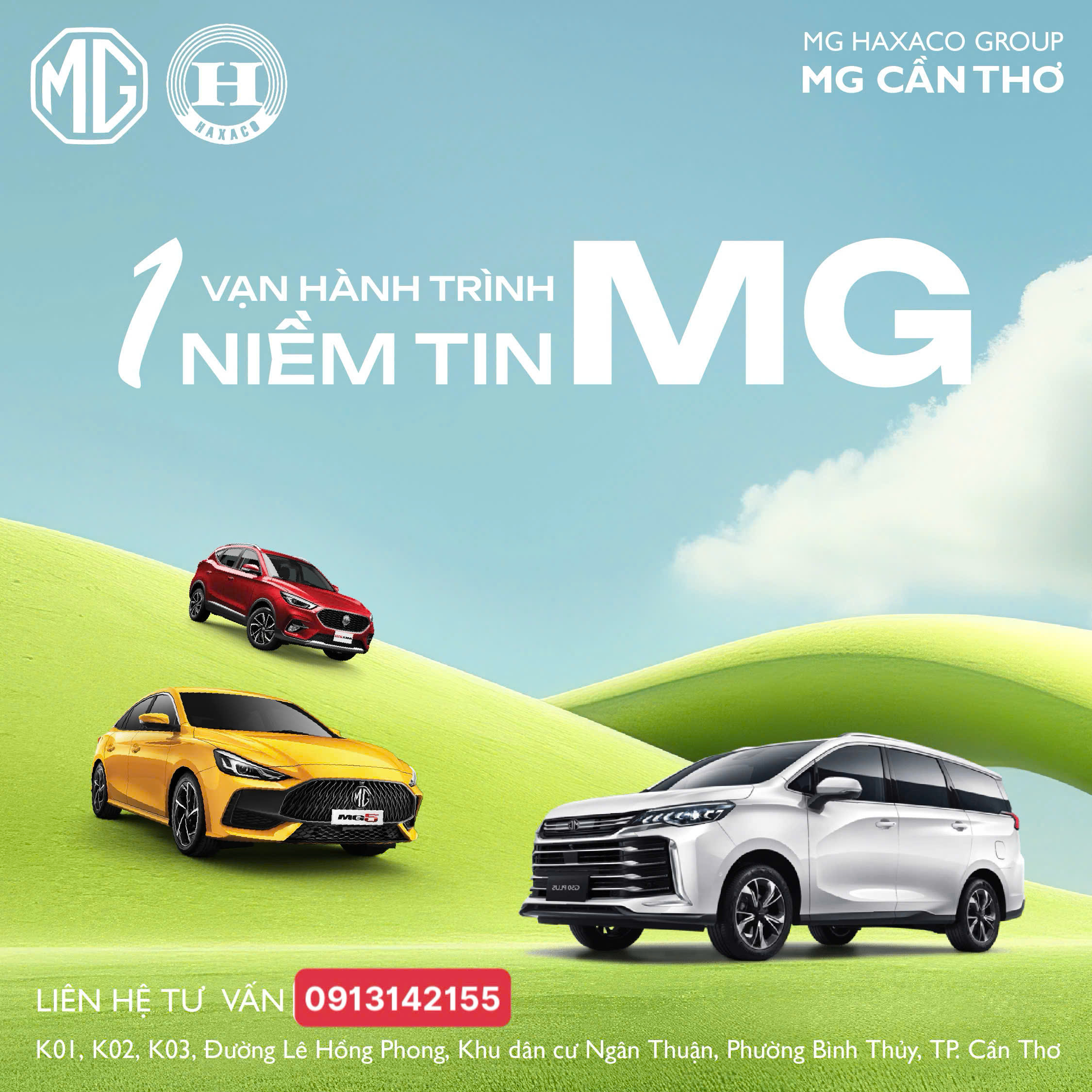 LÁI THỬ XE MG THÁNG 9 / 2025 – MG CẦN THƠ HỖ TRỢ TẬN NƠI